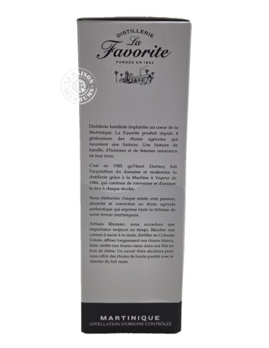 Rhum La Favorite Vieux Hors d'âge Millésime...