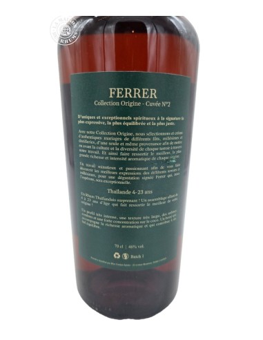 Rhum Ferrer - Collection Origine - Thaïlande 4...