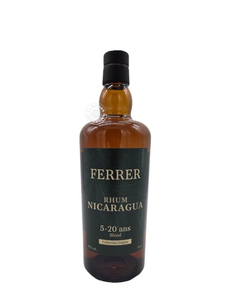 Rhum Ferrer - Collection Origine - Nicaragua 5 - 20 ans 43%