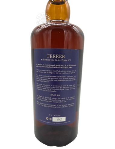Rhum Ferrer - Collection One Cask - Trinidad...