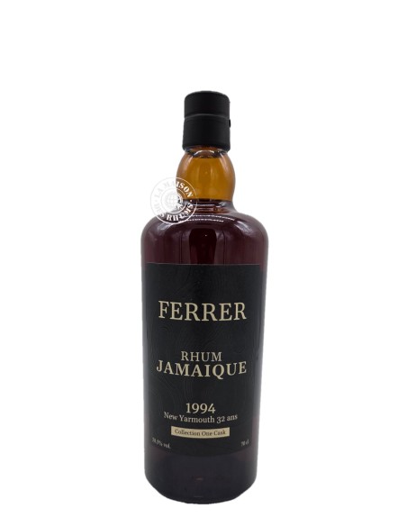 Rhum FERRER  - Collection One Cask - Jamaïque (New Yarmouth) Millésime 1994 32 ans 58.5%