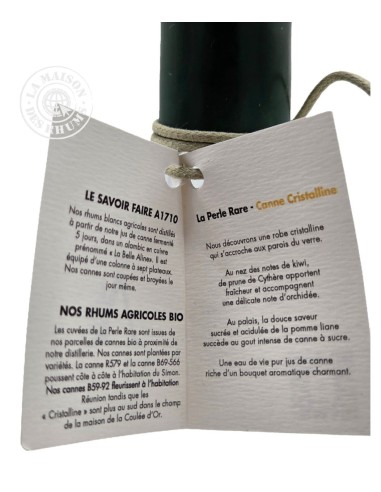 Rhum A1710 Blanc La Perle RARE Bio Canne...